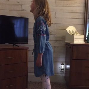 Girls denim dress